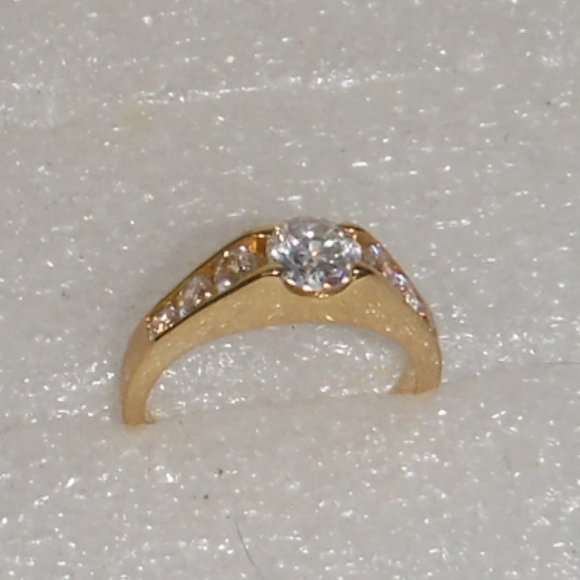 Gemstone Engagement Style Fashion Ring - Picture 1 of 4